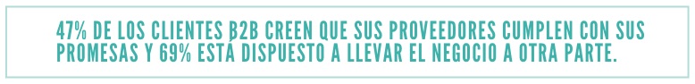 estado experiencia en B2B